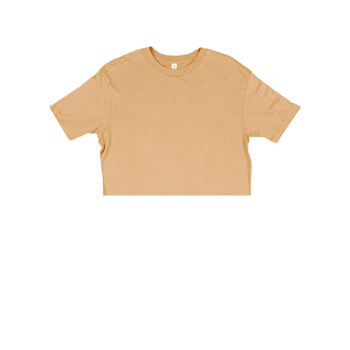 Unisex Sand Jersey Short Sleeve Cropped Tee 4.3 Oz - 3315