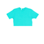 Unisex Teal Jersey Short Sleeve Cropped Tee 4.3 Oz - 3315
