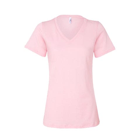 2585 Womens V Neck Tee - Pink