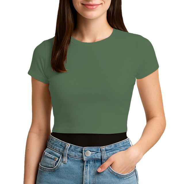3315 Jersey Short Sleeve Cropped Tee 4.3 Oz (Set 3)