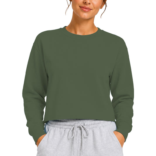 3636 Women's Fleece Perfect Crewneck Cropped Sweatshirt 8.25 Oz (Set 2)