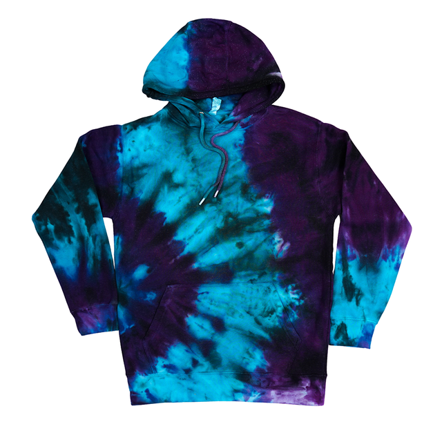 tie dye hoodies Team Purple