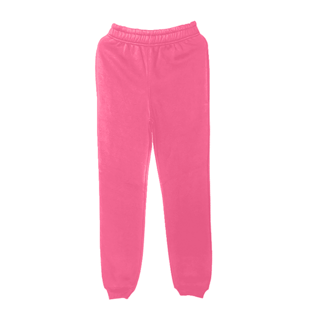 2689 Youth Fleece jogger pants pink