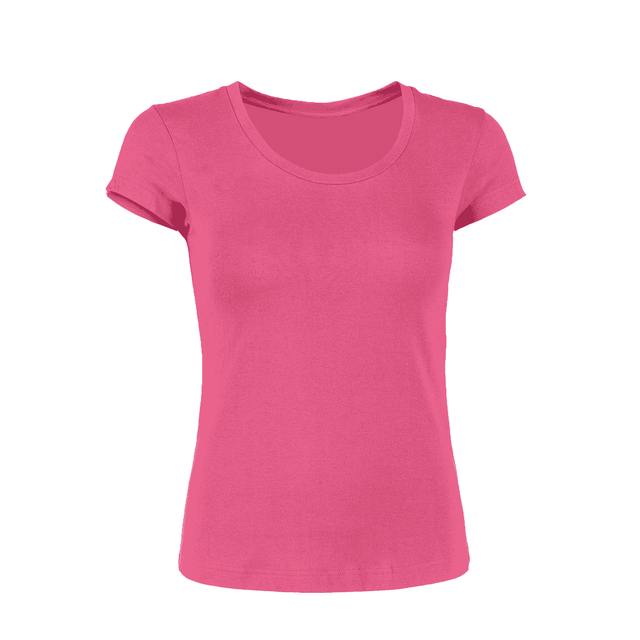 3900 Skinny Fit Short Sleeve Tee for Women Charity pink