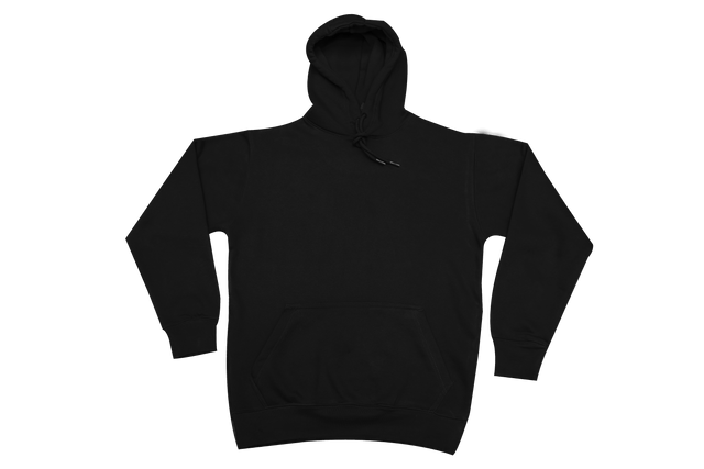 Unisex Black Lightweight Fleece Pullover Hoodie 6.9 Oz - 2201 circle clothing LLC