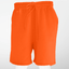 Unisex Orange French Terry Shorts 8.25 Oz - 8484