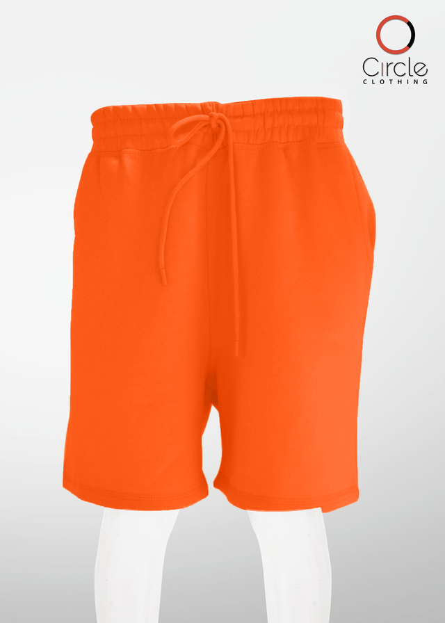 Unisex Orange French Terry Shorts 8.25 Oz - 8484