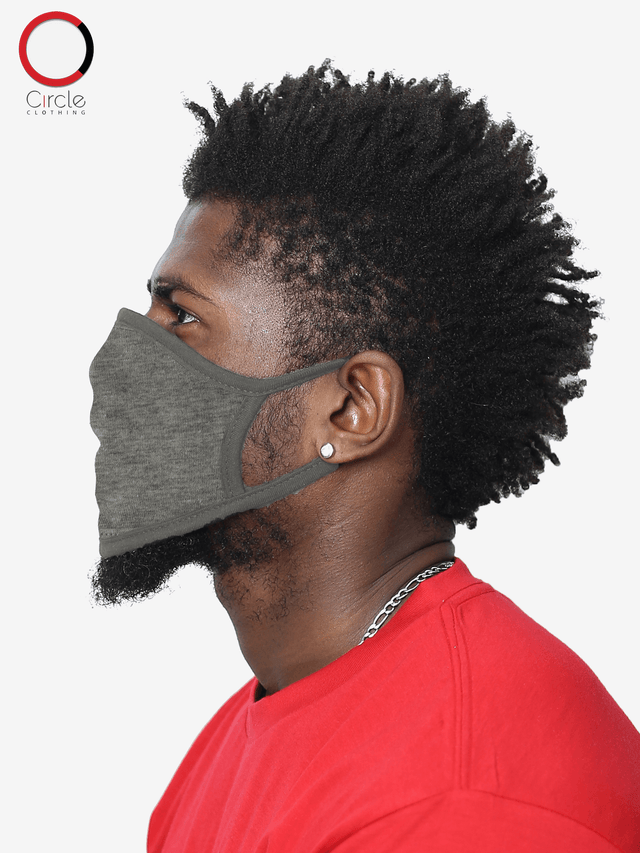 Heather Grey Face Cover - Circle Clothing LLC