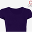 Purple Women's Softlume Jersey Skinny Fit Short Sleeve Baby Doll Tee 4.3 Oz - (3920)
