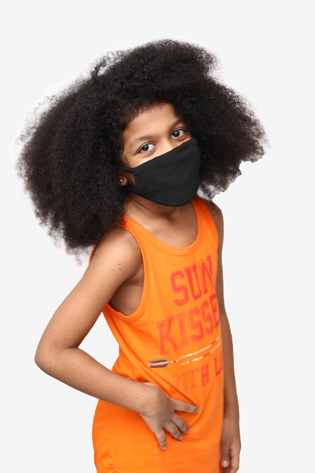 Kids Black Face Cover - Circle Clothing LLC