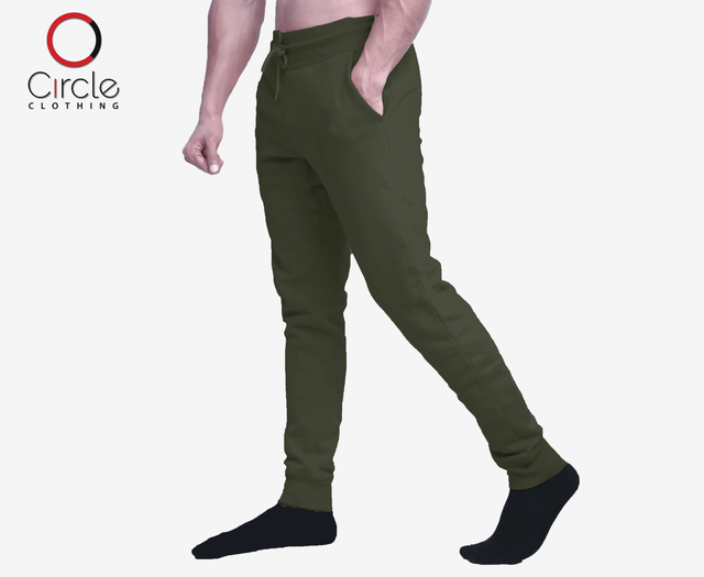 2690 - Unisex Fleece Perfect Jogger Pants 8.25 Oz - Olive Green Color