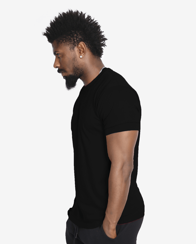 Unisex Black Heavyweight Jersey Short Sleeve T Shirt