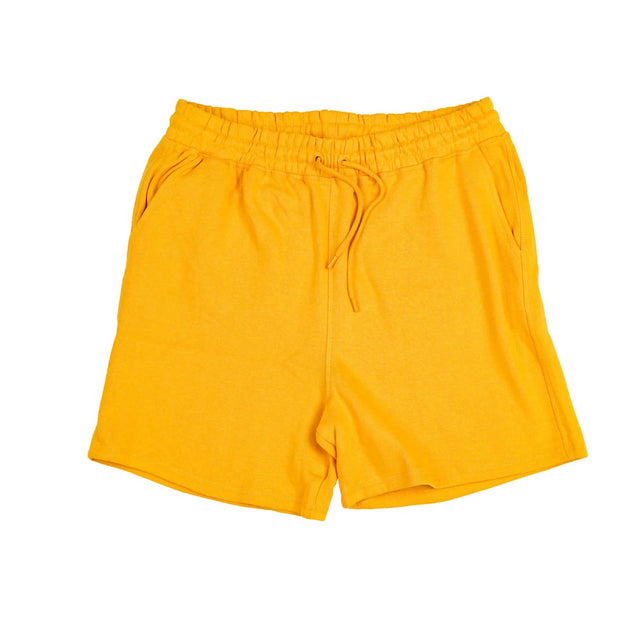 unisex french shorts yellow